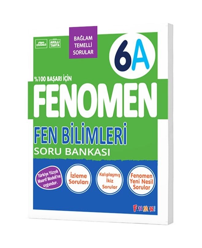 Fenomen Yayıncılık 6. Sınıf Fen Bilimleri 6A Soru Bankası
