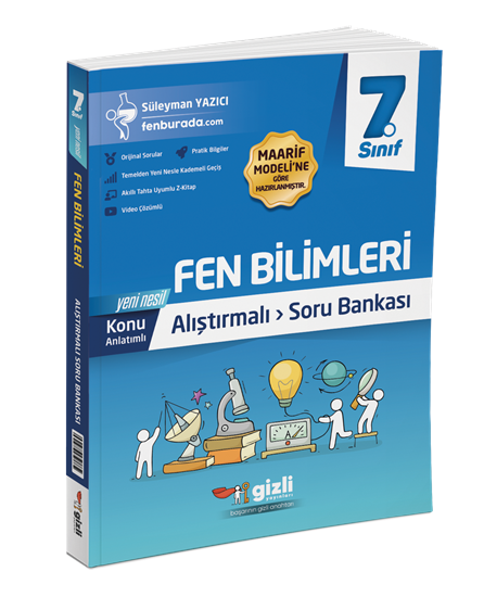Gizli Yayınları 7. Sınıf Fen Bilimleri Alıştırmalı Soru Bankası