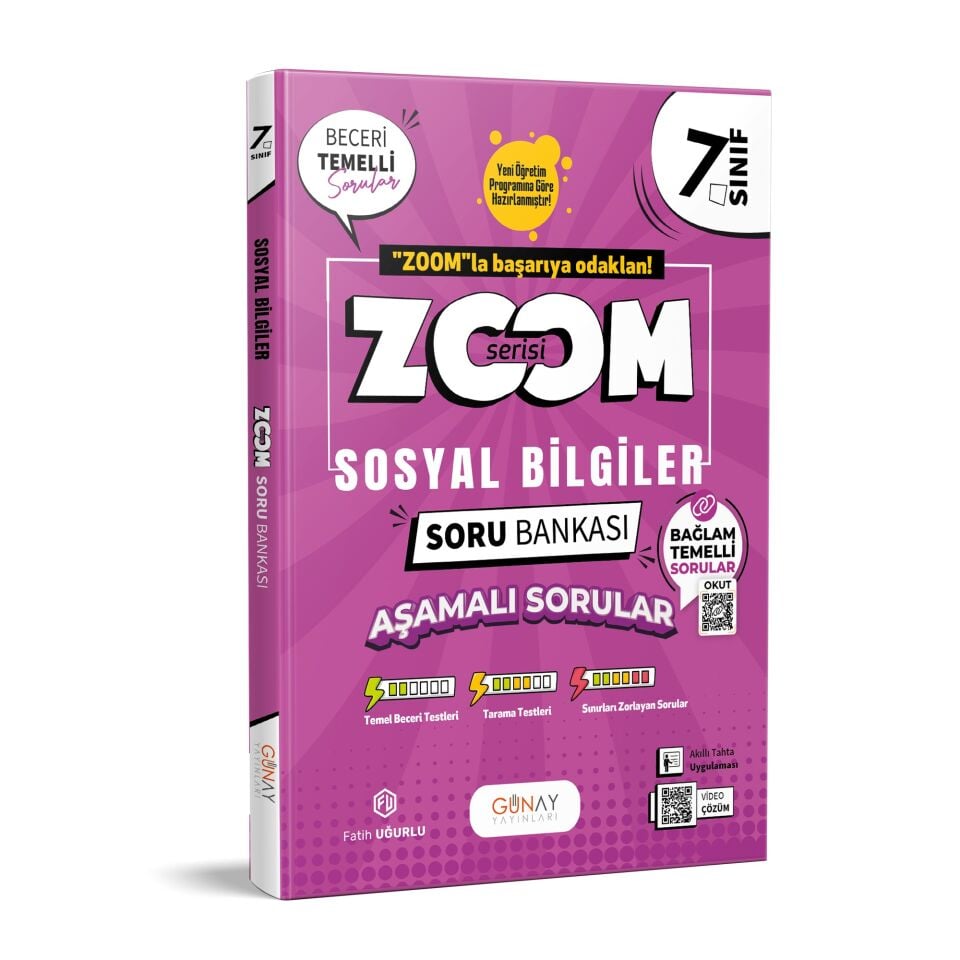 Günay Yayınları 7. Sınıf Zoom Sosyal Bilgiler Soru Bankası