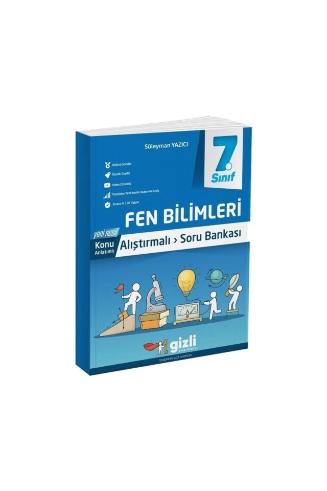 Gizli Yayınları 7. Sınıf Fen Bilimleri Alıştırmalı Soru Bankası