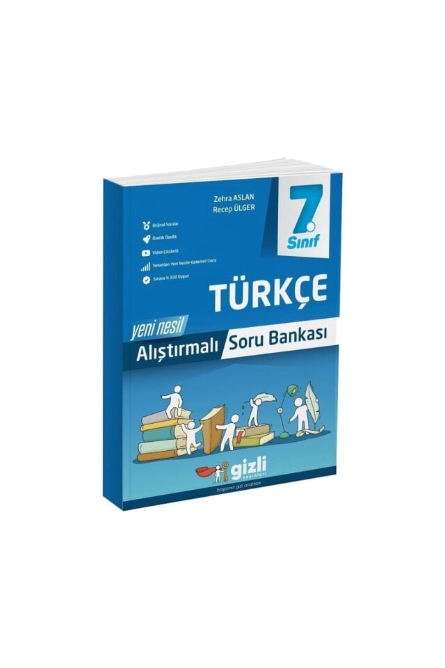 Gizli Yayınları 7. Sınıf Türkçe Alıştırmalı Soru Bankası