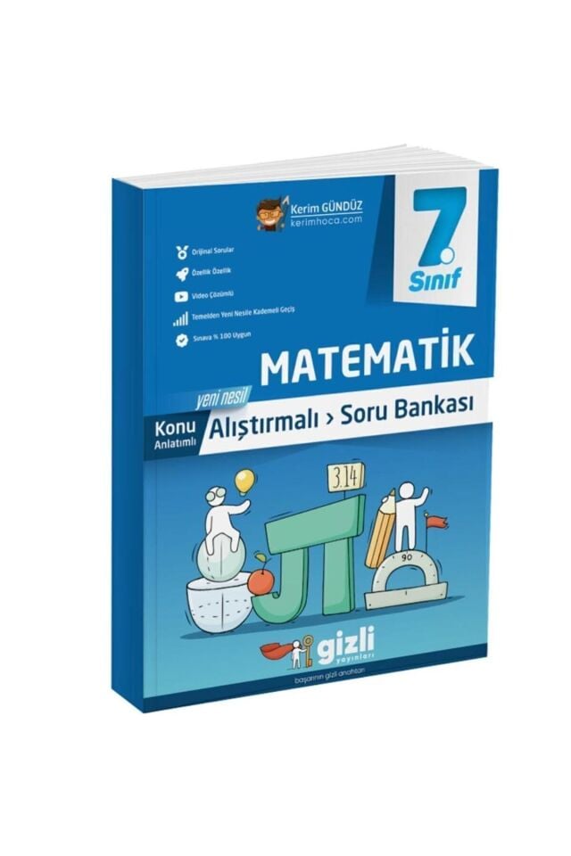 Gizli Yayınları 7. Sınıf Matematik Alıştırmalı Soru Bankası