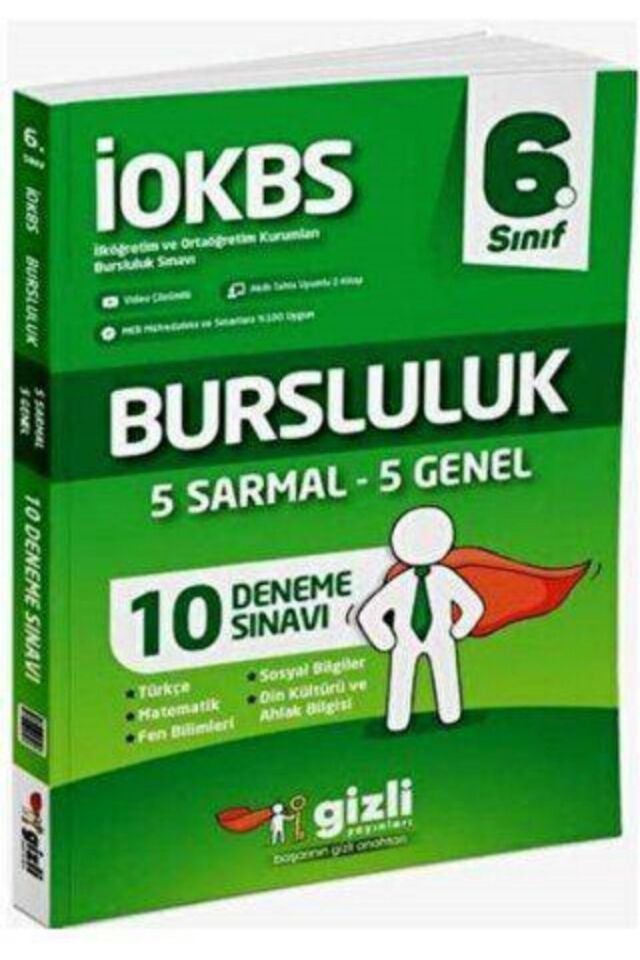 Gizli Yayınları 6. Sınıf İOKBS Bursluluk Deneme Sınavı