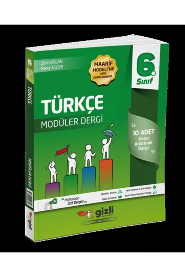 Gizli Yayınları 6. Sınıf Türkçe Modüler Dergi