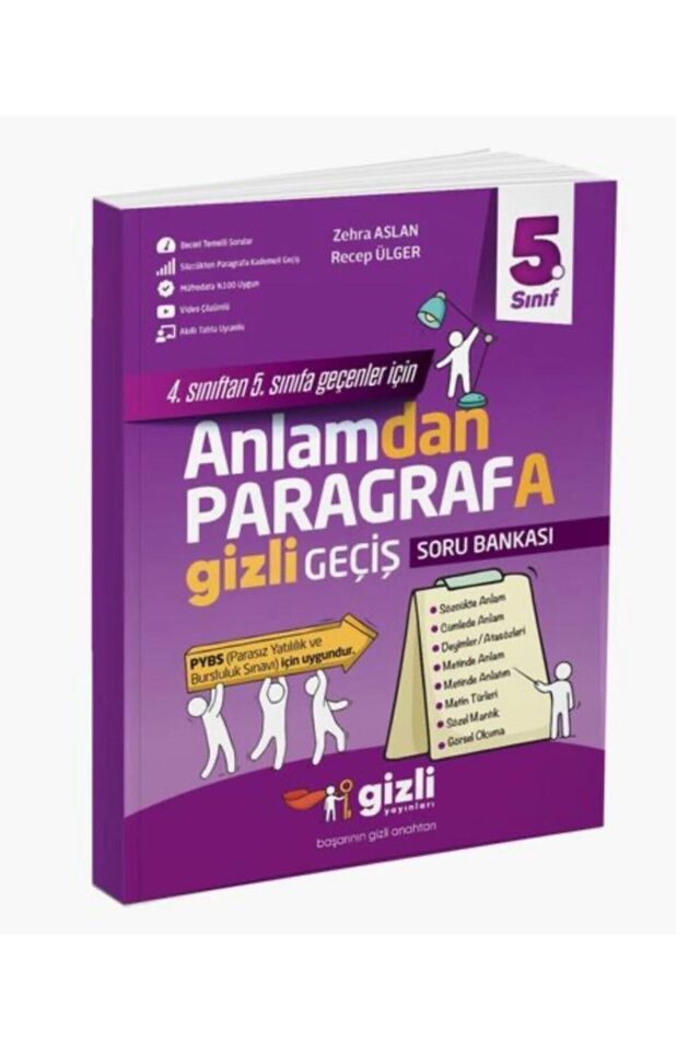 Gizli Yayınları 5. Sınıf Anlamdan Paragrafa Gizli Geçiş Soru Bankası