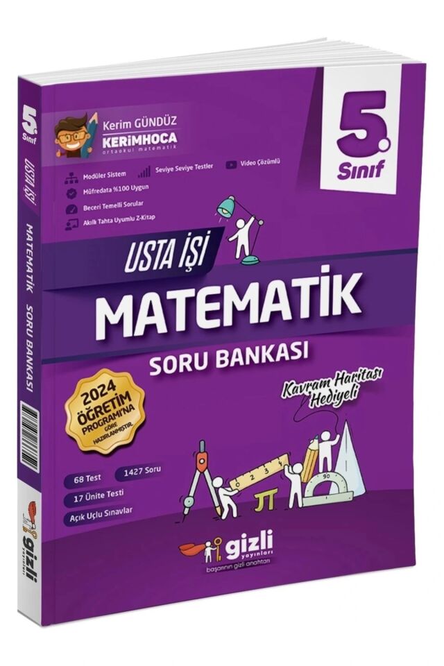 Gizli Yayınları 6. Sınıf Usta İşi Matematik Soru Bankası