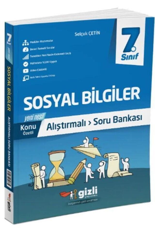Gizli Yayınları 7. Sınıf Sosyal Bilgiler Alıştırmalı Soru Bankası