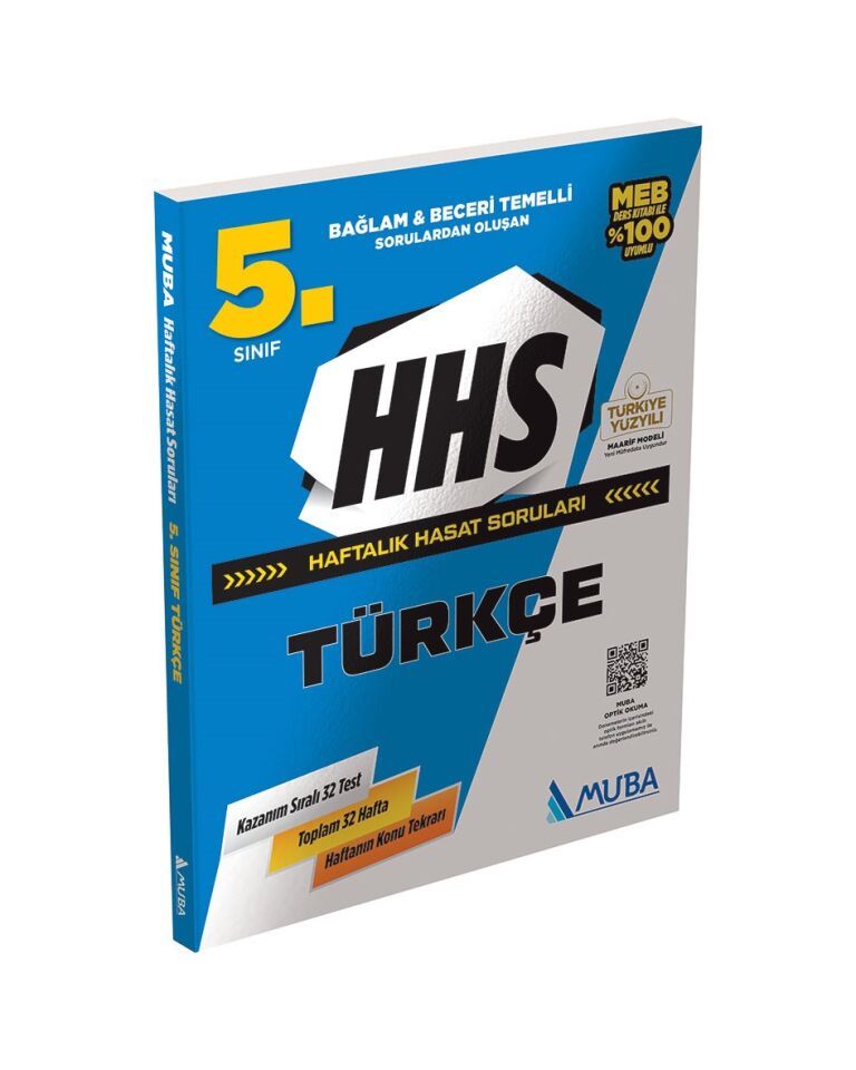 Muba Yayınları 5. Sınıf HHS Haftalık Hasat Soruları Türkçe
