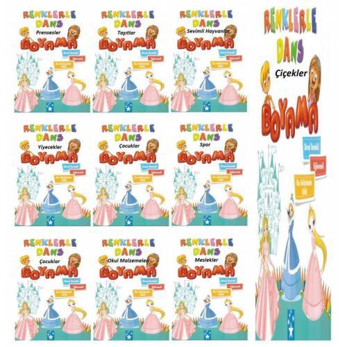 Renklerle Dans Boyama 10 Kitap