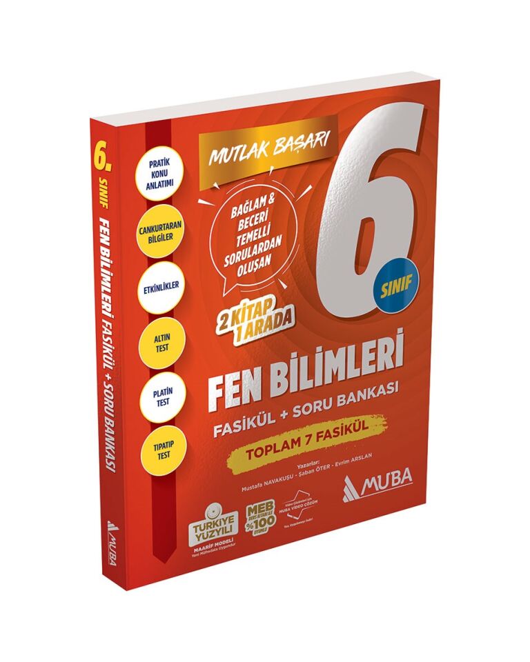Muba Yayınları 6. Sınıf Fen Bilimleri Fasikül + Soru Bankası