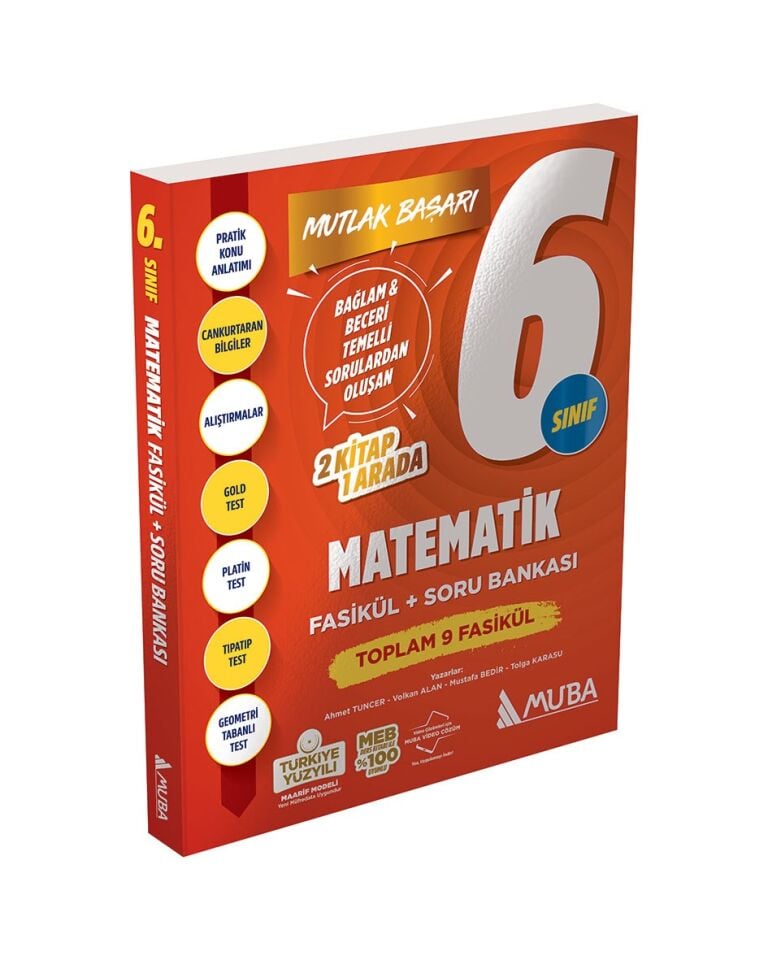 Muba Yayınları 6. Sınıf Matematik Fasikül + Soru Bankası