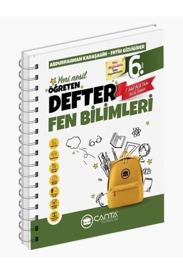 Çanta Yayınları 6. Sınıf Fen Bilimleri Öğreten Defter