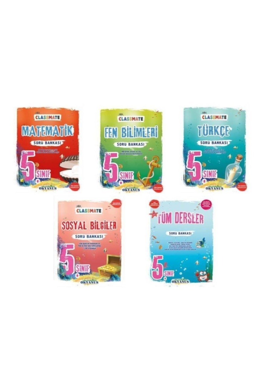 Okyanus 5. Sınıf Classmate Türkçe+matematik+fen+sosyal+tüm Dersler