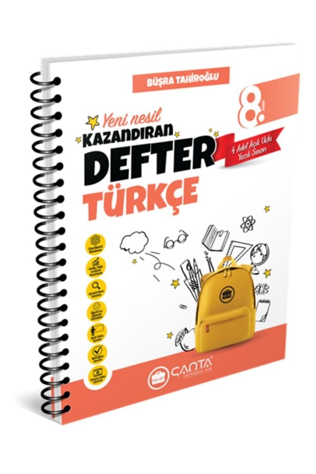 Çanta Yayınları 8. Sınıf Türkçe Kazandıran Defter