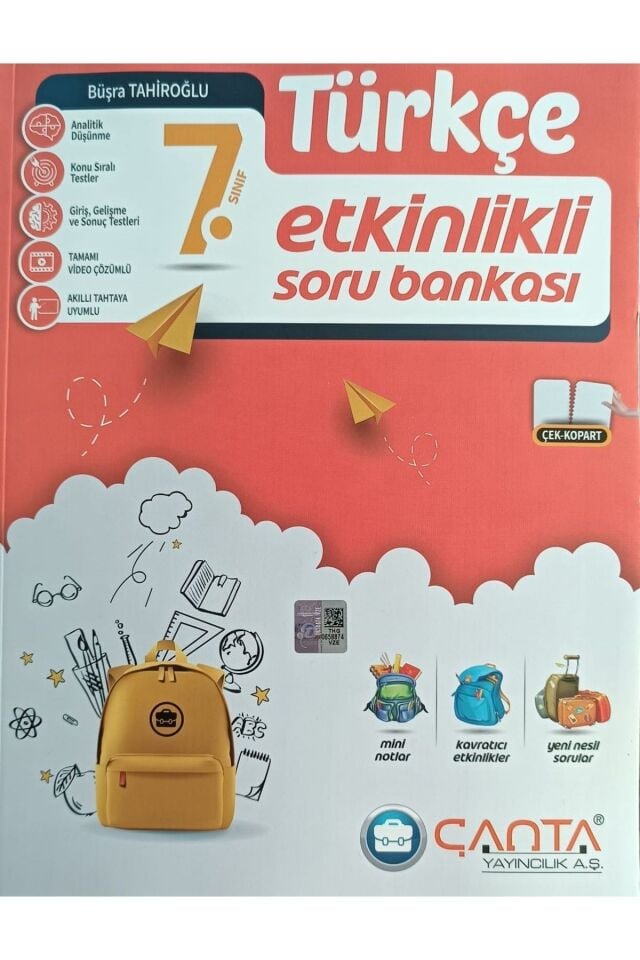 Çanta Yayınları 7. Sınıf Türkçe Etkinlikli Soru Bankası