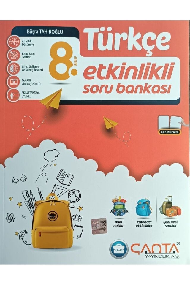 Çanta Yayınları 8. Sınıf Türkçe Etkinlikli Soru Bankası