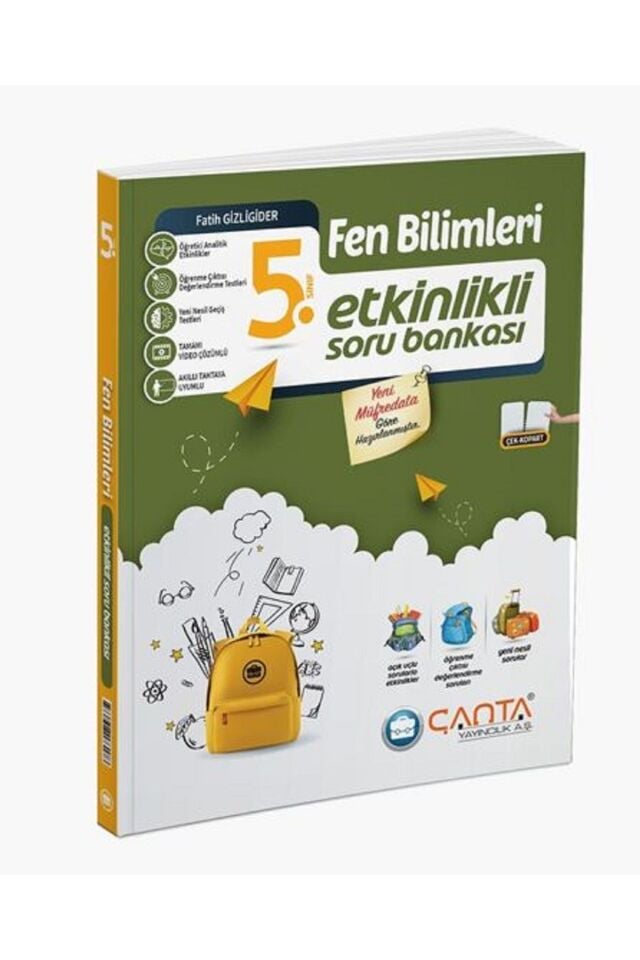 Çanta Yayınları 5. Sınıf Fen Bilimleri Etkinlikli Soru Bankası