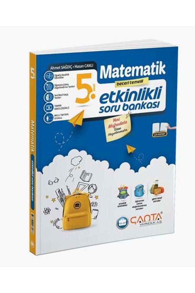 ÇANTA YAYINLARI 5.SINIF MATEMATİK ETKİNLİKLİ SORU BANKASI YENİ 2024-2025