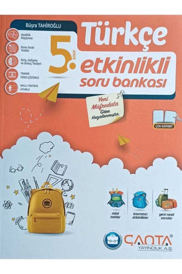 Çanta Yayınları 5. Sınıf Türkçe Etkinlikli Soru Bankası