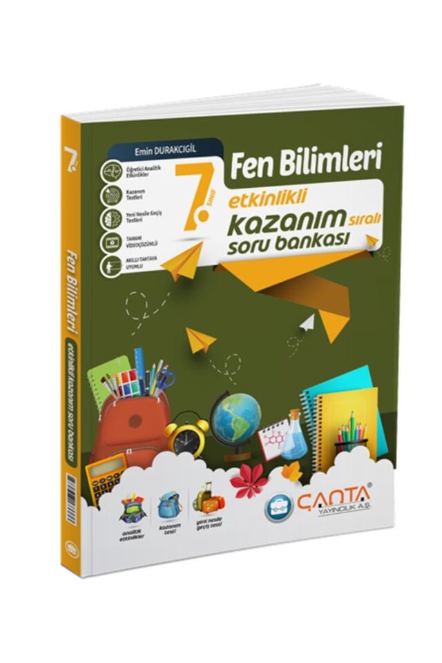 Çanta Yayınları 7. Sınıf Fen Bilimleri Etkinlikli Kazanım Sıralı Soru Bankası