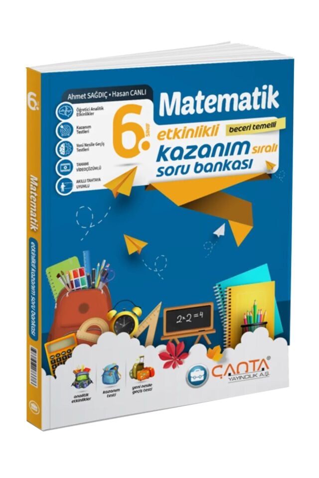 Çanta Yayınları 6. Sınıf Matematik Etkinlikli Kazanım Sıralı Soru Bankası
