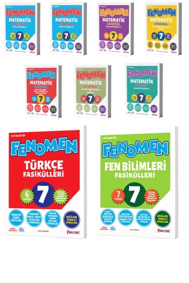 Fenomen Yayınları 7. Sınıf Fen Bilimleri Fasikülleri