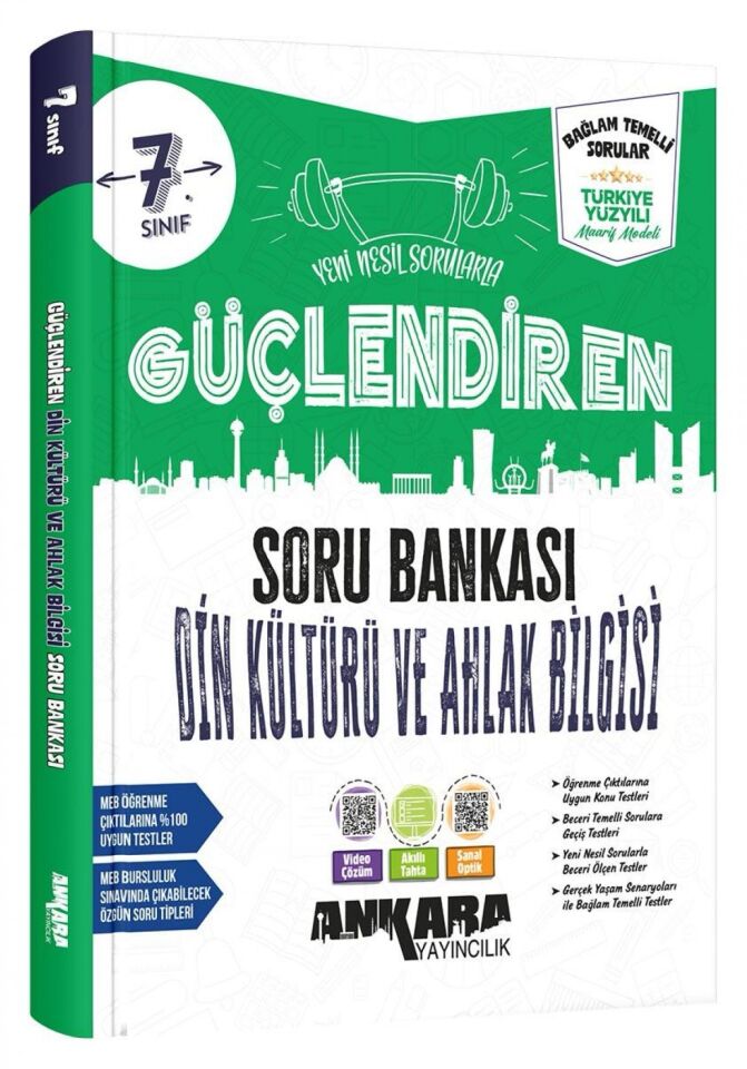Ankara Yayıncılık 7. Sınıf Güçlendiren Din Kültürü ve Ahlak Bilgisi Soru Bankası