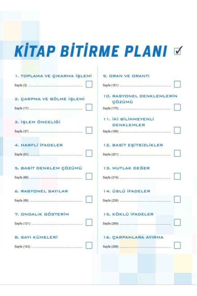 Üç Dört Beş Yayınları 0'dan Başla Start Matematik