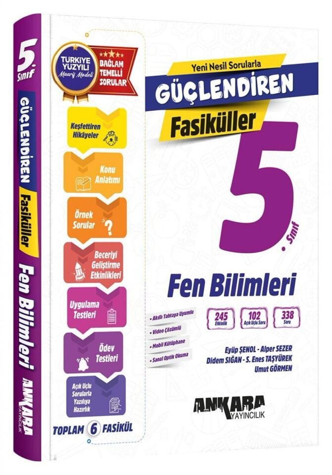 Ankara Yayıncılık 5. Sınıf Güçlendiren Fen Bilimleri Fasikülleri
