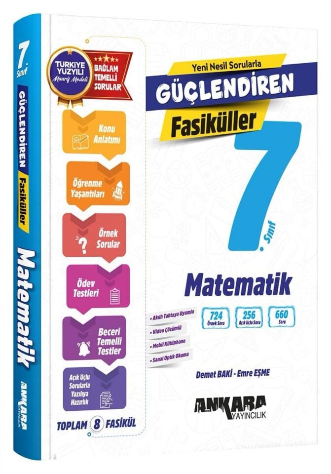 Ankara Yayıncılık 7. Sınıf Güçlendiren Matematik Fasikülleri