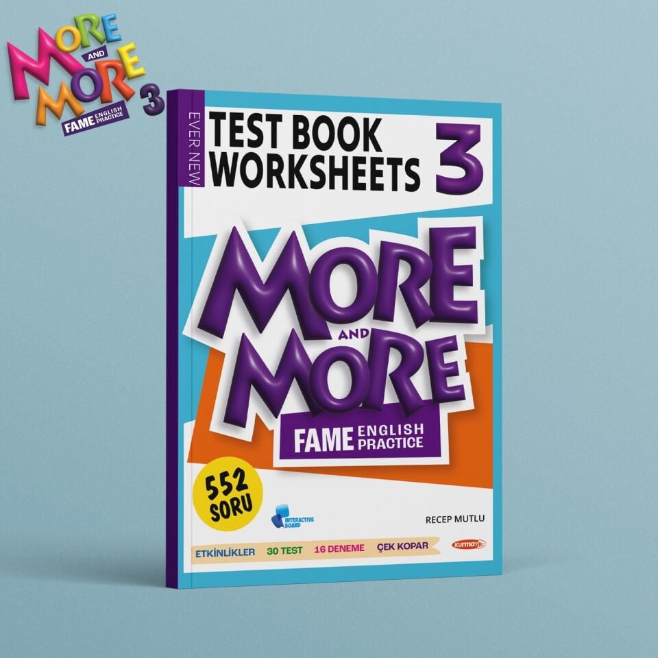 More and More Fame English Practice 3 Test Book Worksheets