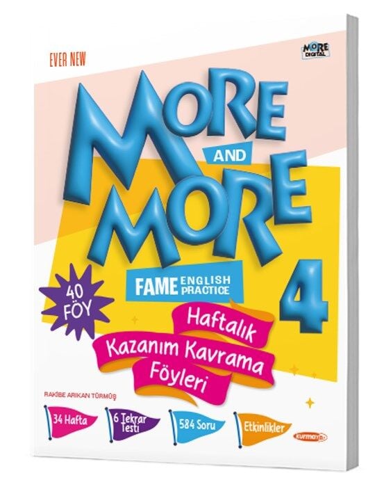 More and More 4. Sınıf Fame English Practice Haftalık Kazanım Kavrama Föyleri