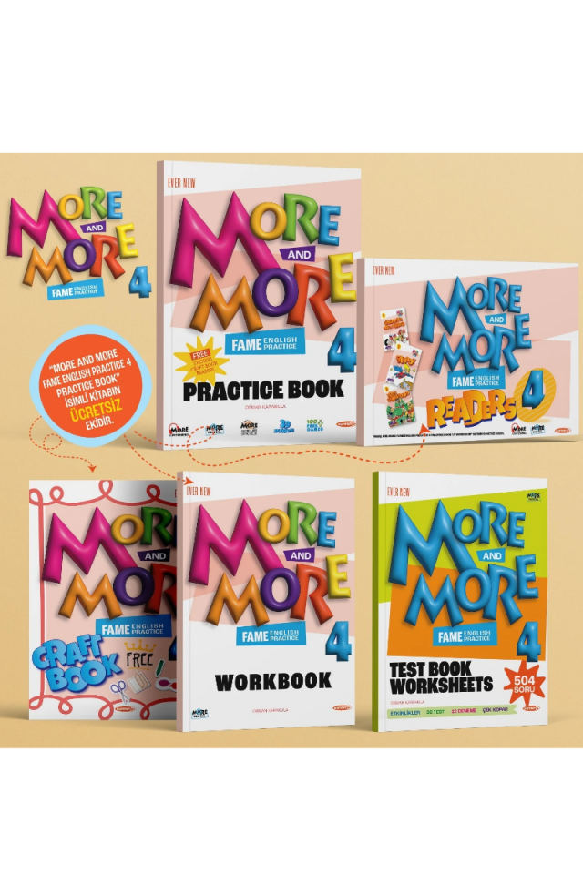 More and More 4. Sınıf Fame English Practice Seti