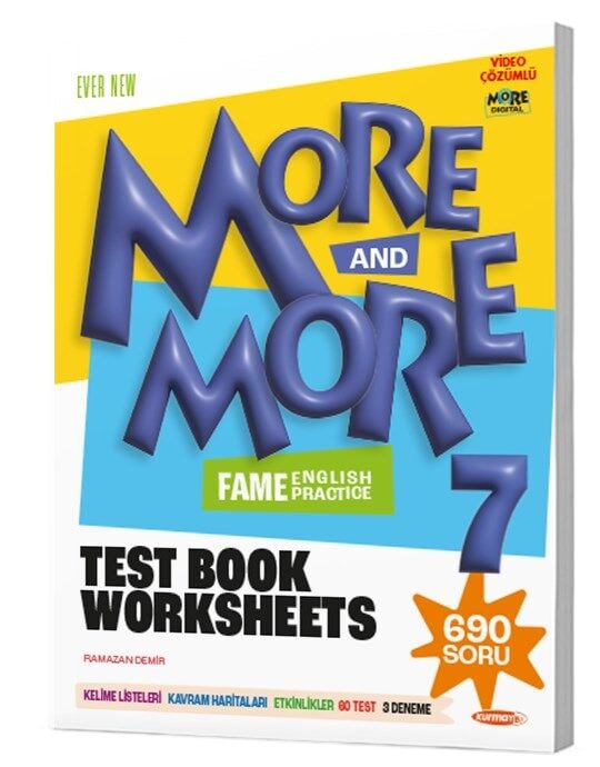 More and More 7. Sınıf Fame English Practice Test Book Worksheets