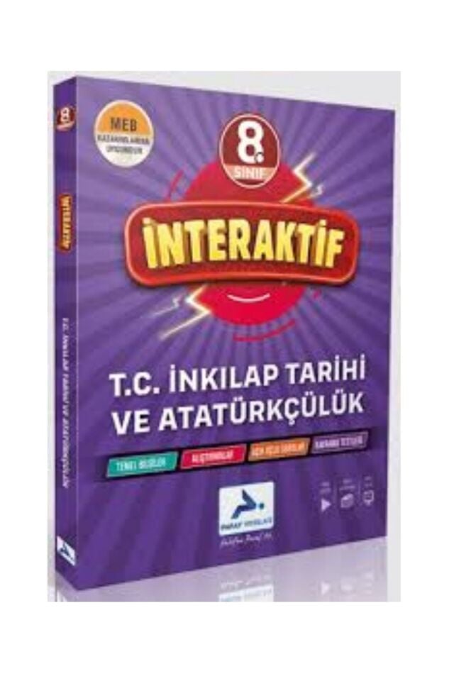 Paraf Yayınları 8. Sınıf İnteraktif T.C. İnkılap Tarihi ve Atatürkçülük Soru Bankası