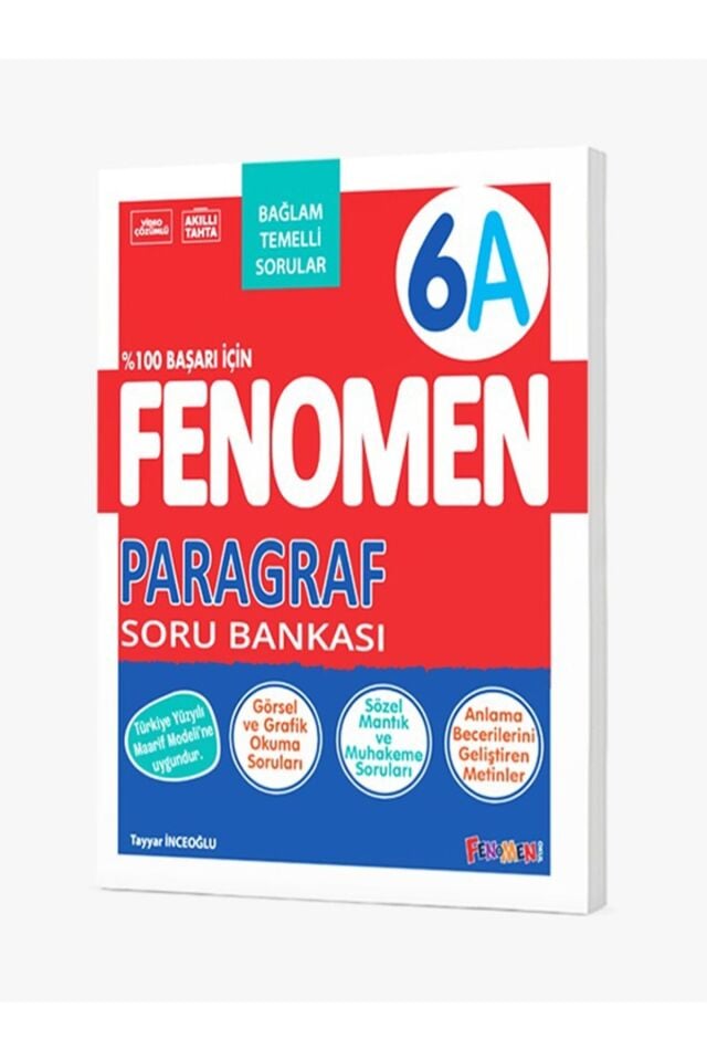 Fenomen Yayıncılık 6. Sınıf Paragraf 6A Soru Bankası
