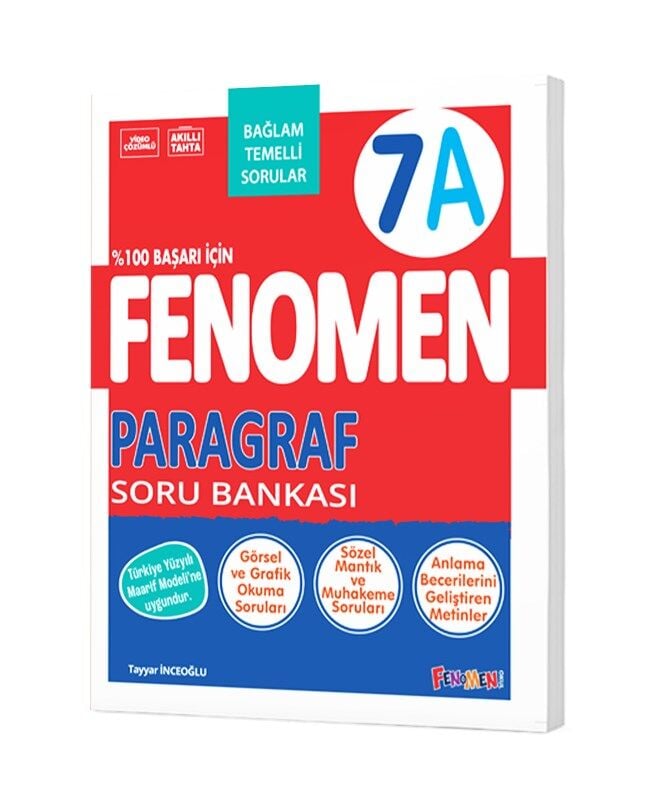 Fenomen Yayıncılık 7. Sınıf Paragraf 7A Soru Bankası
