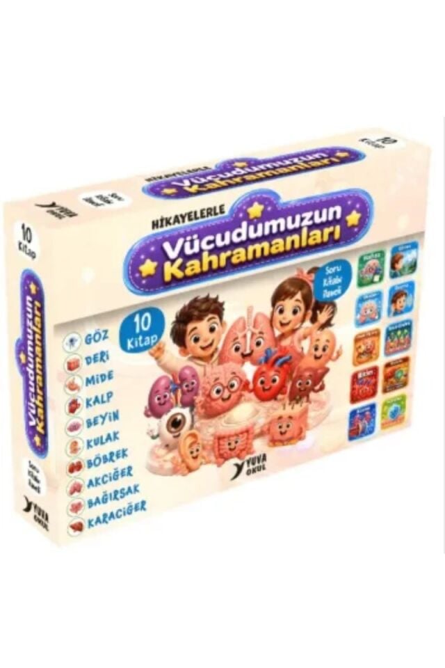 Yuva Okul Yayınları Hikayelerle Vücudumuzun Kahramanları 10 Kitap Seti