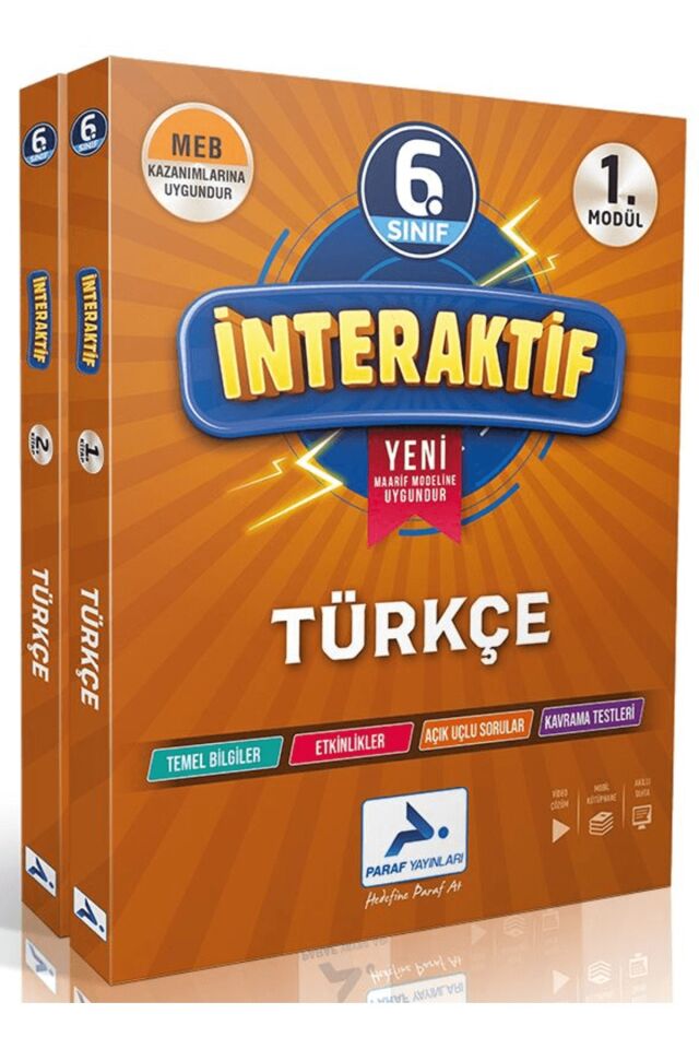 Paraf Yayınları 6. Sınıf Türkçe İnteraktif Soru Bankası