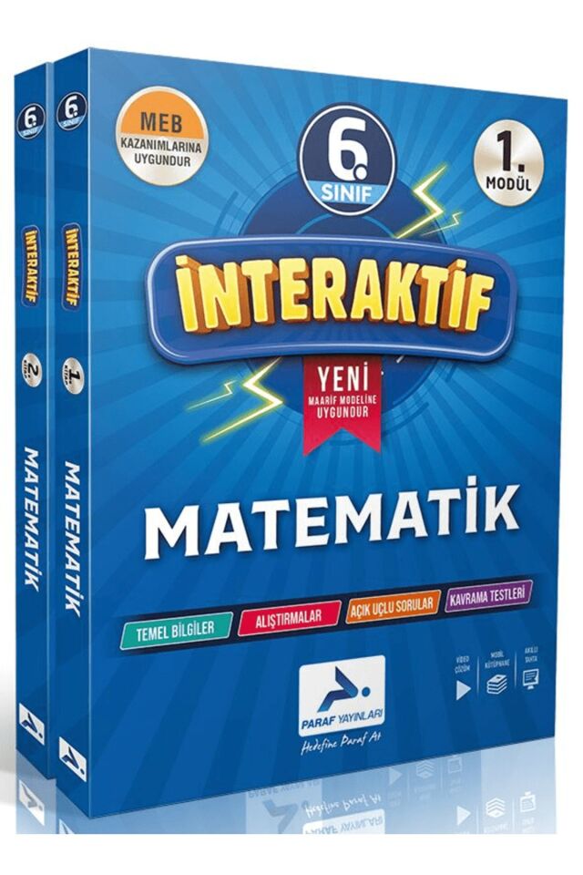 Paraf Yayınları 6. Sınıf Matematik İnteraktif Soru Bankası