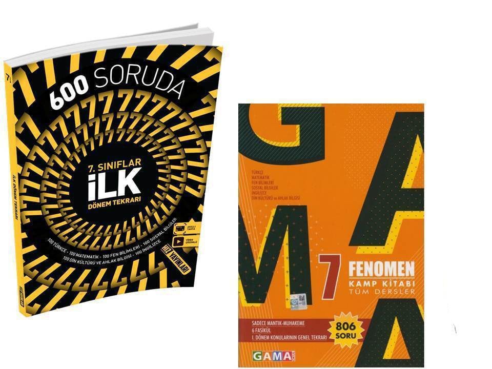 Hız Yayınları ve Gama Yayınları 7.Sınıf İlk Dönem Kamp Tekrar Fırsat Seti
