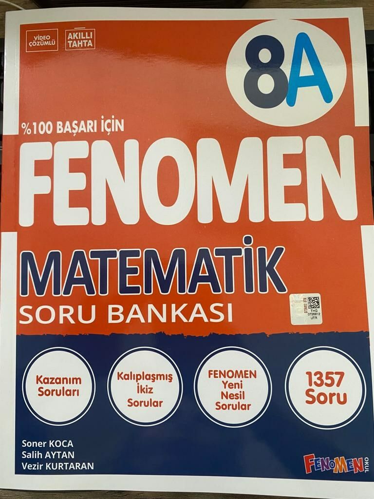 FENOMEN 8 MATEMATİK (A) SORU BANKASI