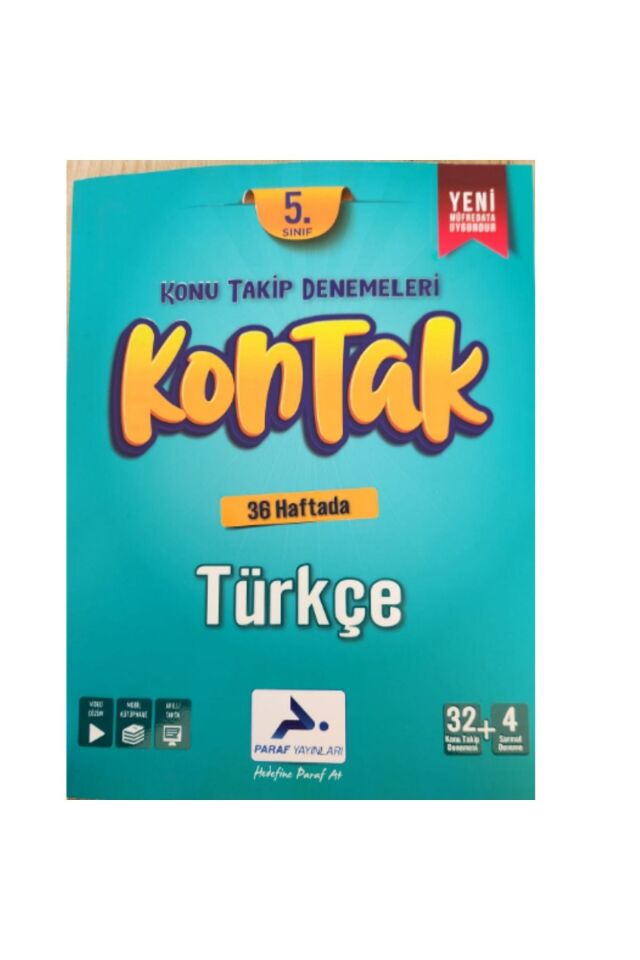 Paraf Yayınları 5. Sınıf Türkçe Konu Takip Denemeleri KonTak