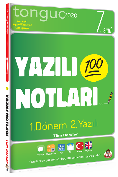 Tonguç Akademi 7. Sınıf 1. Dönem 2. Yazılı Notları