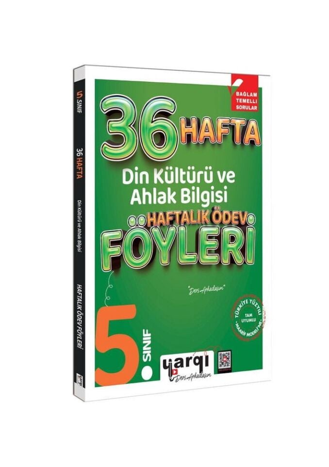 Yargı Yayınları 5. Sınıf 36 Hafta Din Kültürü ve Ahlak Bilgisi Haftalık Ödev Föyleri