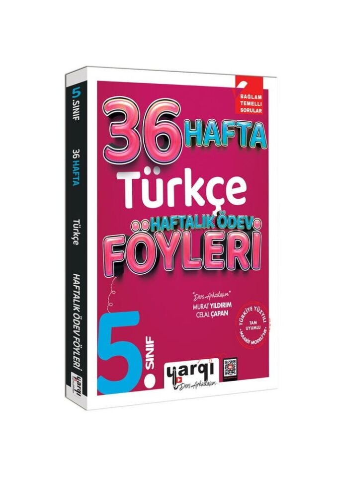 Yargı Yayınları 5. Sınıf 36 Hafta Türkçe Haftalık Ödev Föyleri