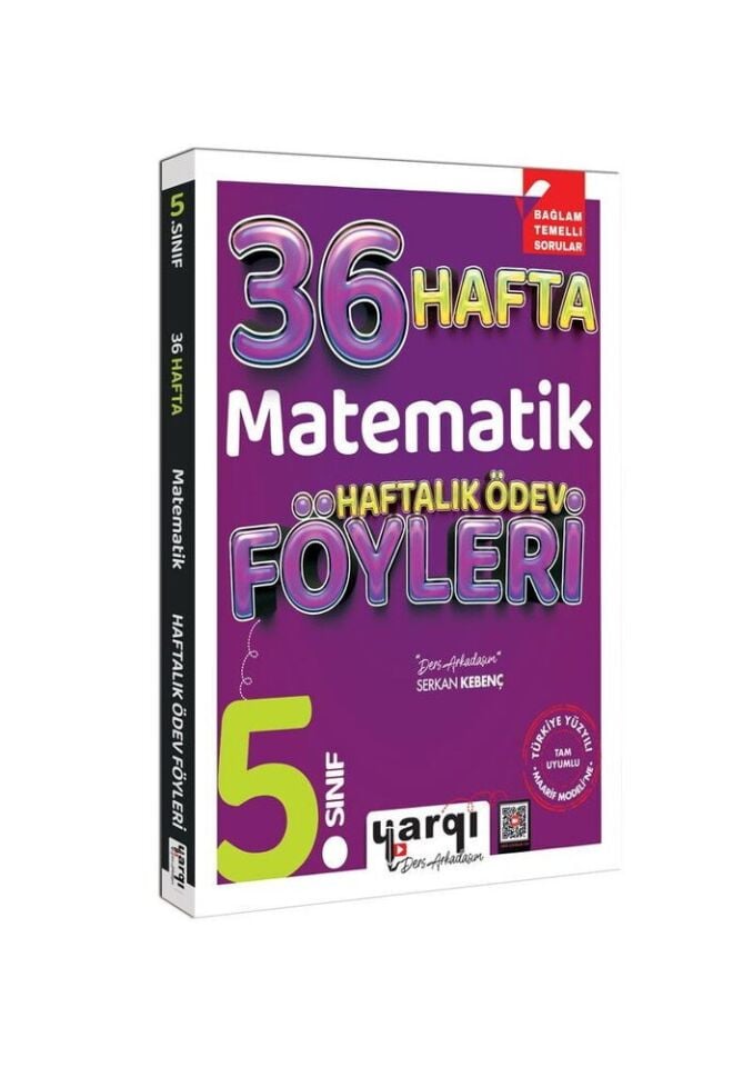 Yargı Yayınları 5. Sınıf 36 Hafta Matematik Haftalık Ödev Föyleri