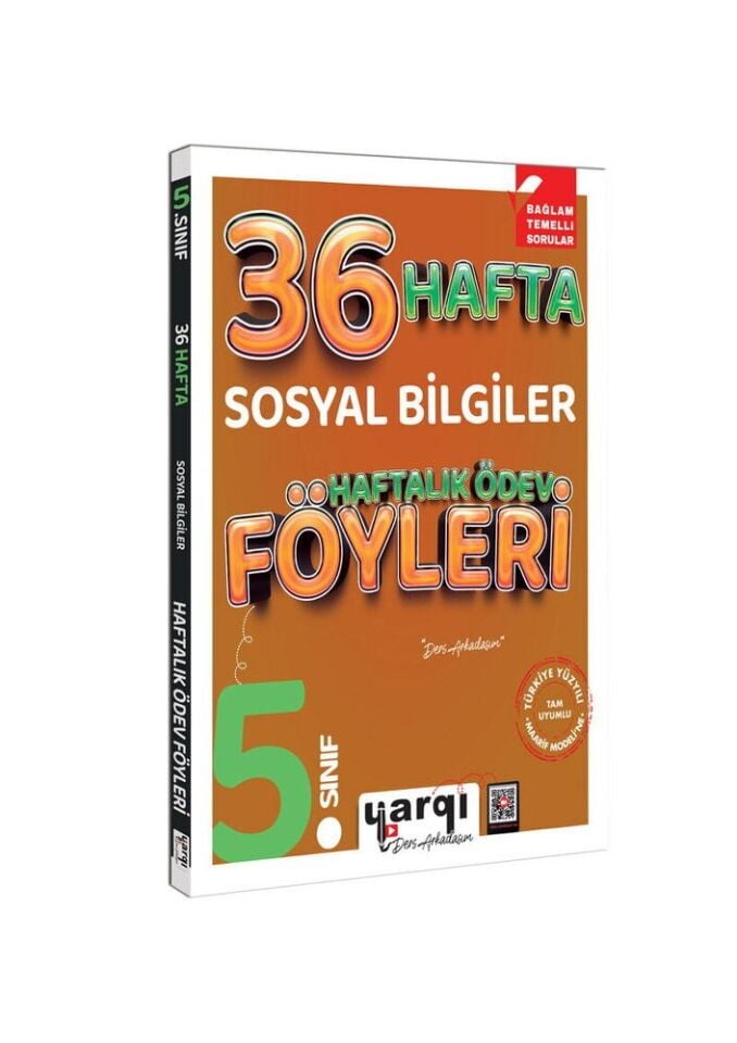 Yargı Yayınları 5. Sınıf 36 Hafta Sosyal Bilgiler Haftalık Ödev Föyleri
