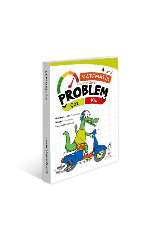 Öğretmen Evde Yayınları 4. Sınıf Matematik Problem Çöz Kur