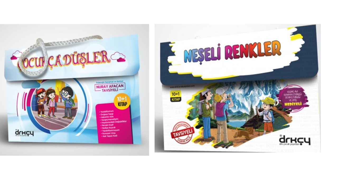 Drk Çocuk Yayınları 2'li Hikaye Seti(Çocukça Düşler-Neşeli Rekler)